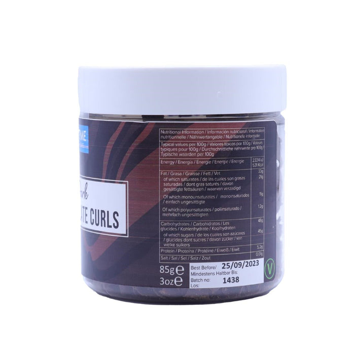 PME Chocolate Curls Dark Chocolate 85g PME