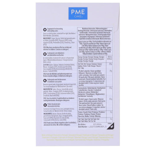 PME Sugar Paste Fondant Yellow 250g PME