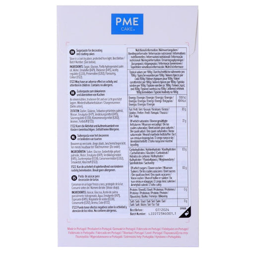 PME Sugar Paste Fondant Pink 250g PME