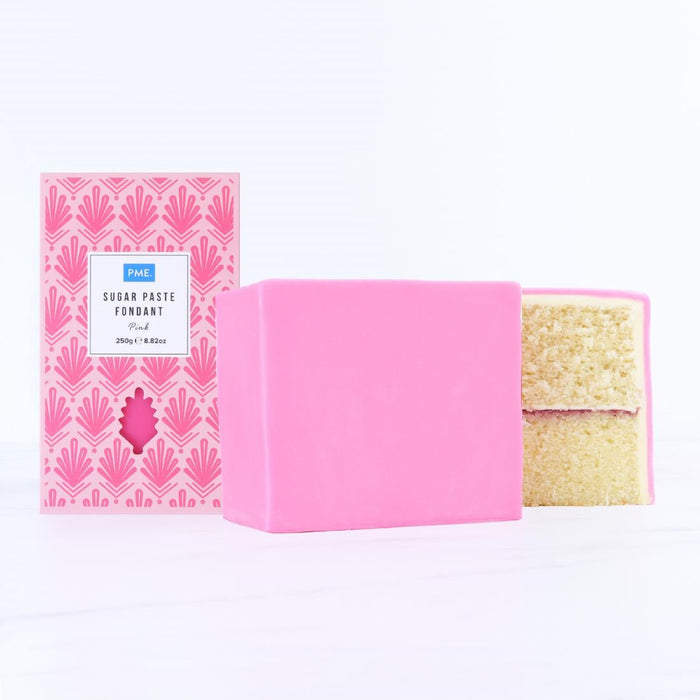 PME Sugar Paste Fondant Pink 250g PME