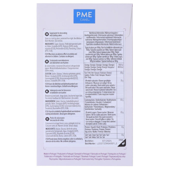 PME Sugar Paste Fondant Purple 250g PME