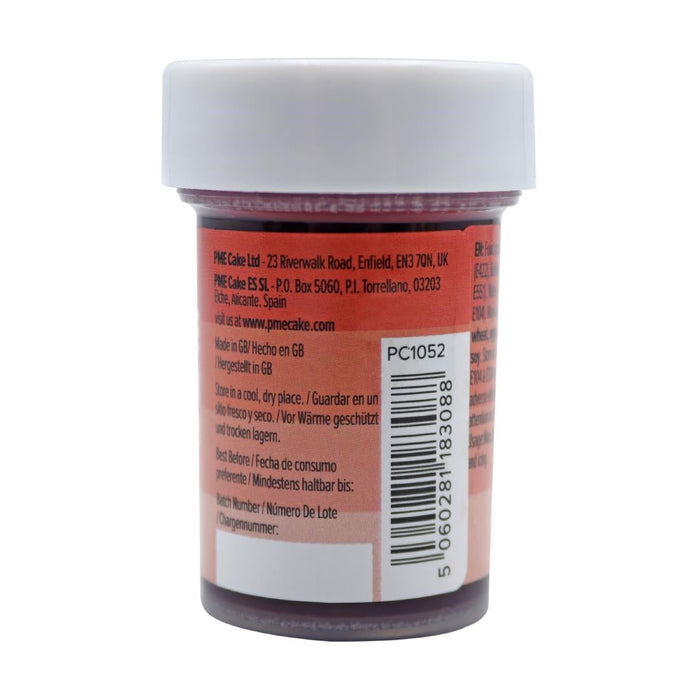 PME Concentrated Paste Food Colour - Berry Red 25g PME