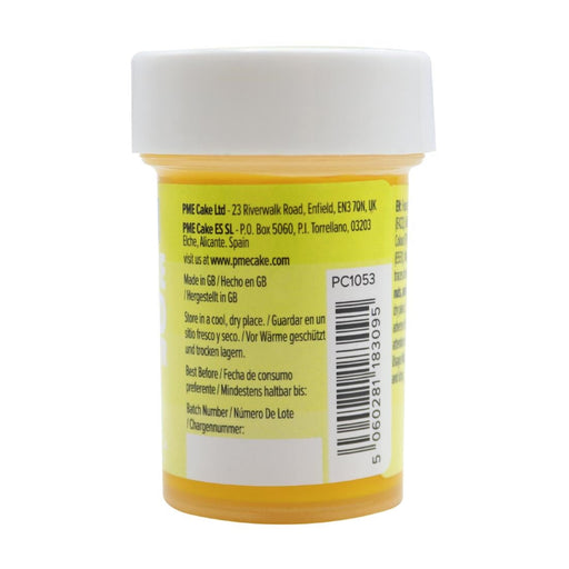 PME Concentrated Paste Food Colour - Sunny Yellow 25g PME
