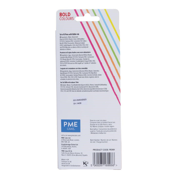 PME Brush & Fine Pen Set - Bold (6 Pack) PME