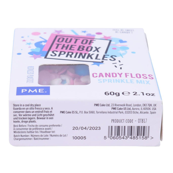 PME Out the Box Candy Floss Sprinkle Mix 60g PME
