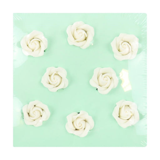 PME White Sugar Roses 32mm (8 Pack) PME