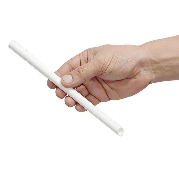 Fiesta Compostable Bubble Tea Straw White 12x210mm (150 Pack) Fiesta Compostable
