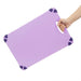 Hygiplas Commercial Grip Chopping Board Purple 458x306mm Hygiplas