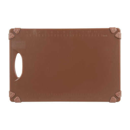Hygiplas Commercial Grip Chopping Board Brown 458x306mm Hygiplas