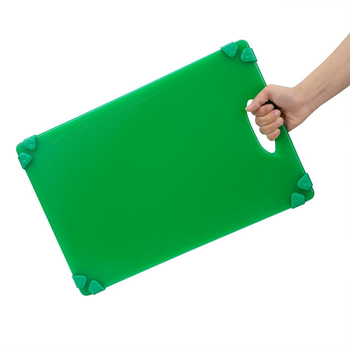 Hygiplas Commercial Grip Chopping Board Green 458x306mm Hygiplas