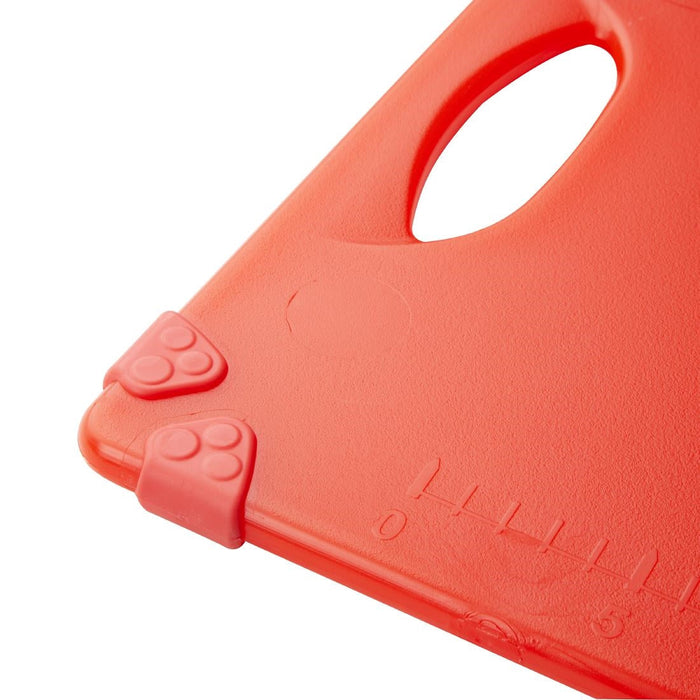 Hygiplas Commercial Grip Chopping Board Red 458x306mm Hygiplas