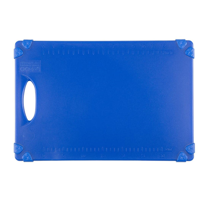 Hygiplas Commercial Grip Chopping Board Blue 458x306mm Hygiplas