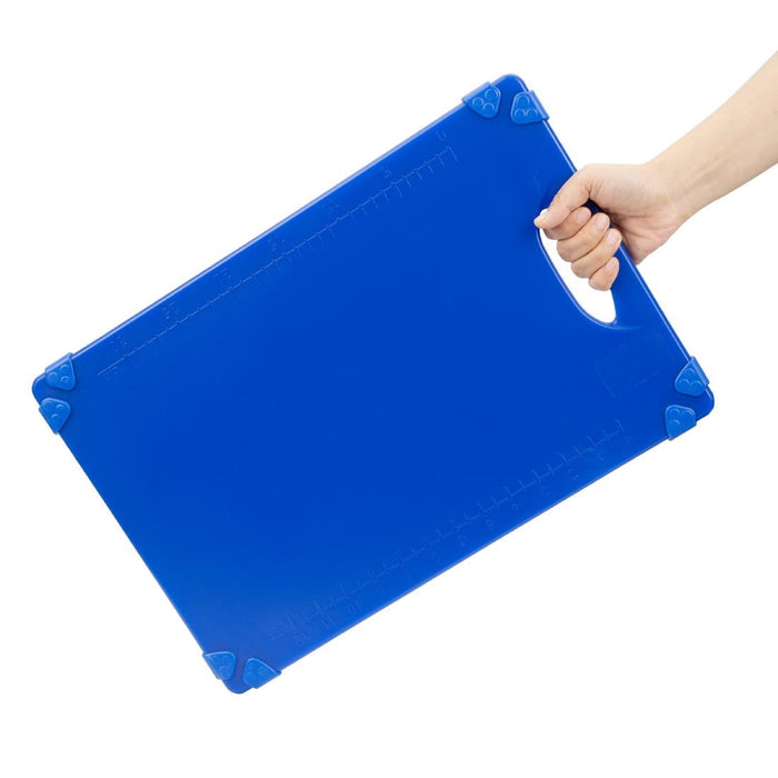 Hygiplas Commercial Grip Chopping Board Blue 458x306mm Hygiplas