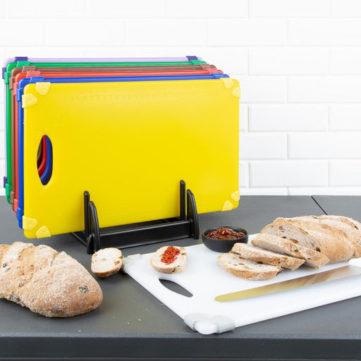 Hygiplas Antibacterial 7-Piece Chopping Board Set 458x306x12mm Hygiplas