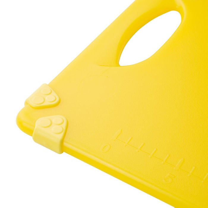 Hygiplas Commercial Grip Chopping Board Yellow 458x306mm Hygiplas