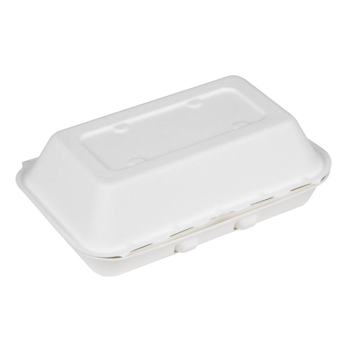 Fiesta Compostable Bagasse Food Containers 9x6" (200 Pack) Fiesta Compostable