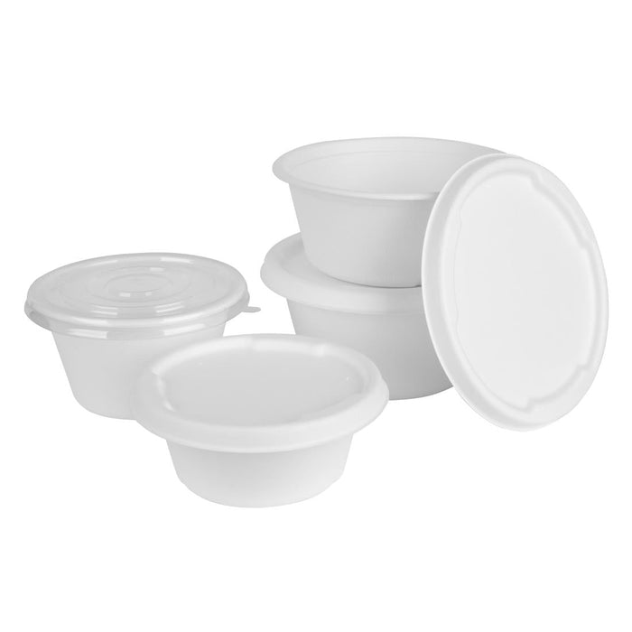 Fiesta Compostable Bagasse Bowl Base 900ml (50 Pack) Fiesta Compostable