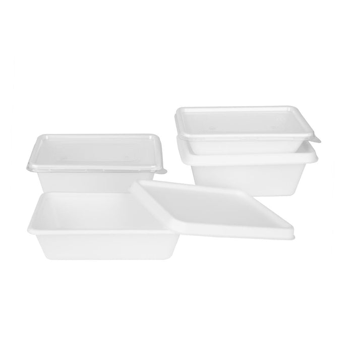 Fiesta Compostable Bagasse Food Container Bases 500ml (100 Pack) Fiesta Compostable