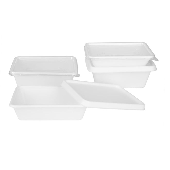 Fiesta Compostable Bagasse Food Container Bases 800ml (100 Pack) Fiesta Compostable