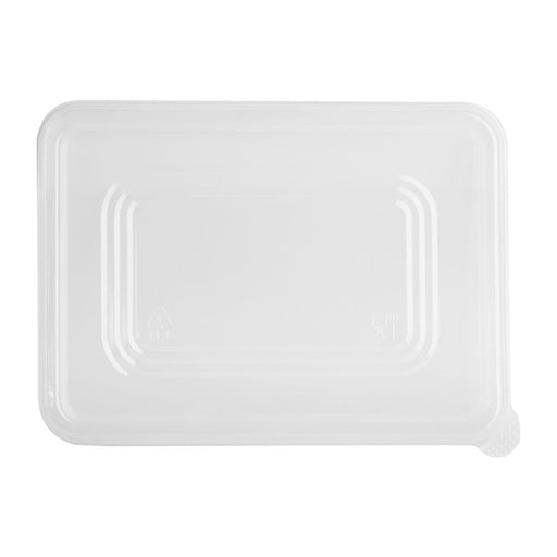 Fiesta Recyclable PET Lids for Bagasse Container Bases (100 Pack) Fiesta Recyclable