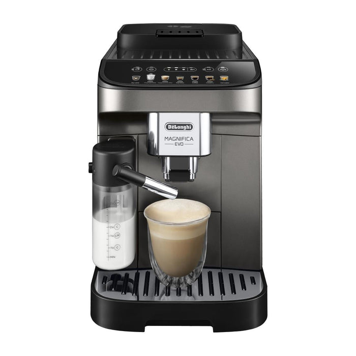 De'Longhi Magnifica Evo Fully Automatic Bean to Cup Coffee Machine ECAM29 Titanium & Black DeLonghi