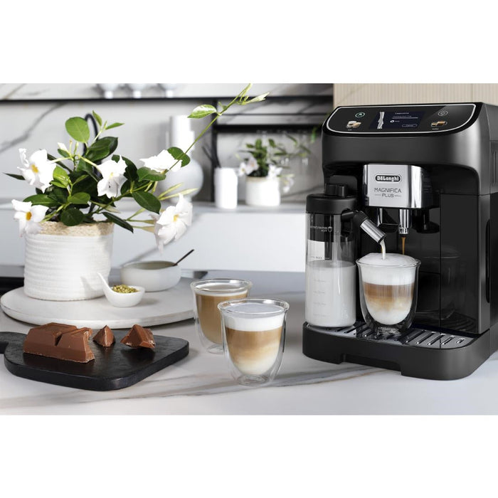 De'Longhi Magnifica Plus Bean to Cup Coffee Machine, ECAM320.60.B - Black DeLonghi
