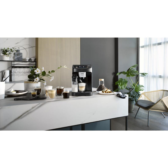De'Longhi Magnifica Plus Bean to Cup Coffee Machine, ECAM320.60.B - Black DeLonghi