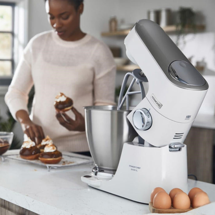 Kenwood Titanium Chef Baker Stand Mixer White XL KVL65.001WH Kenwood