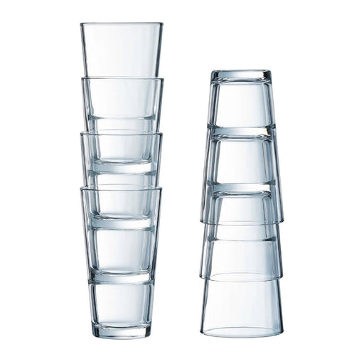 Arcoroc Stack Up Hi Ball Glasses 285ml (24 Pack) Arcoroc