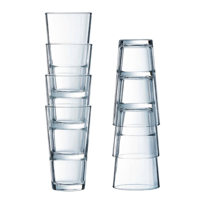 Arcoroc Stack Up Hi Ball Glasses 285ml (24 Pack) Arcoroc