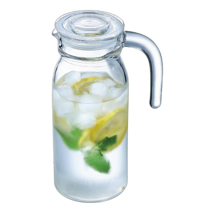Arcoroc Spring Jugs with Glass Lid 1Ltr (6 Pack) Arcoroc