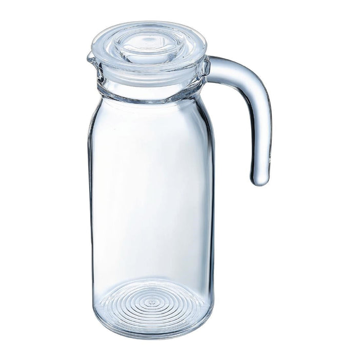 Arcoroc Spring Jugs with Glass Lid 1Ltr (6 Pack) Arcoroc