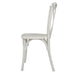 Bolero Manhattan Cross-Back Resin Chairs Limewash (4 Pack) Bolero
