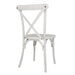 Bolero Manhattan Cross-Back Resin Chairs Limewash (4 Pack) Bolero