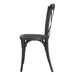 Bolero Manhattan Cross-Back Resin Chairs Black (4 Pack) Bolero