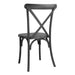 Bolero Manhattan Cross-Back Resin Chairs Black (4 Pack) Bolero