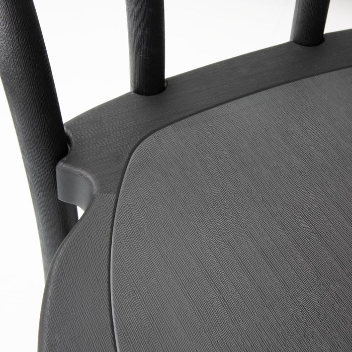 Bolero Soho Bentwood Style Resin Chairs Black (4 Pack) Bolero