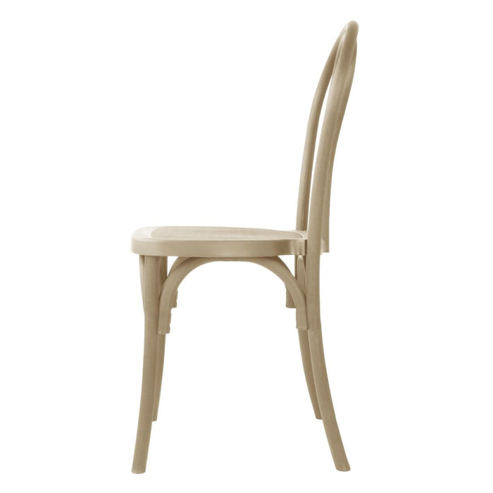 Bolero Soho Bentwood Style Resin Chairs Natural (4 Pack) Bolero