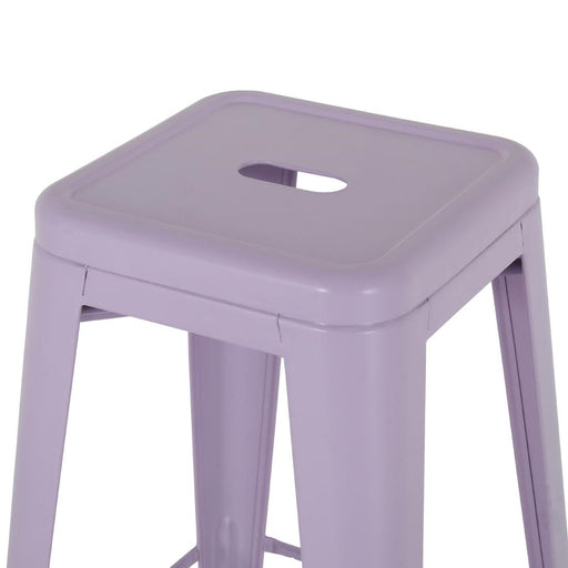 Bolero Bistro Metal High Stools Lilac Pop (4 Pack) Bolero