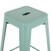Bolero Bistro Metal High Stools Olive Green (4 Pack) Bolero