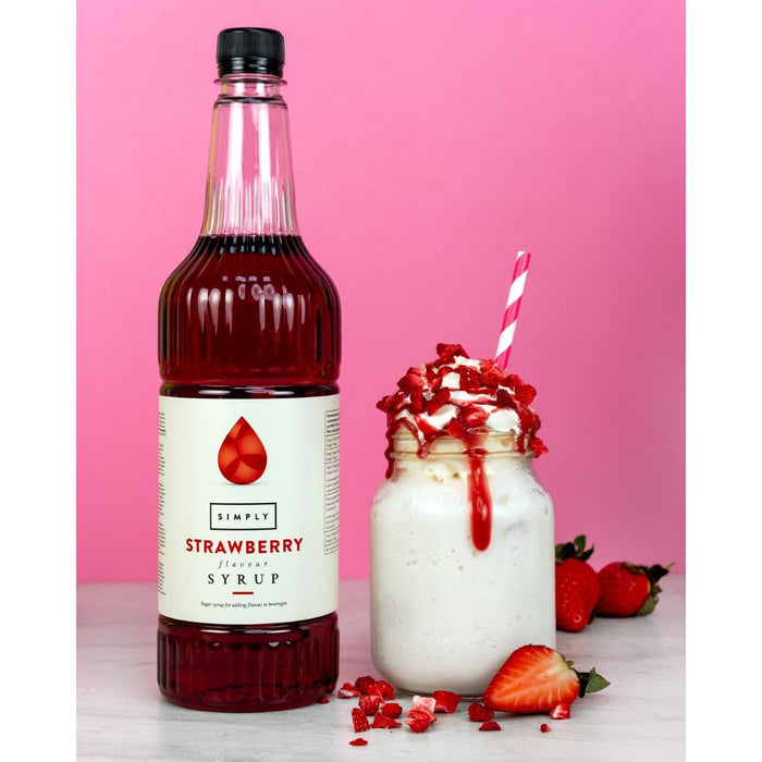 Simply Strawberry Syrup 1Ltr Simply
