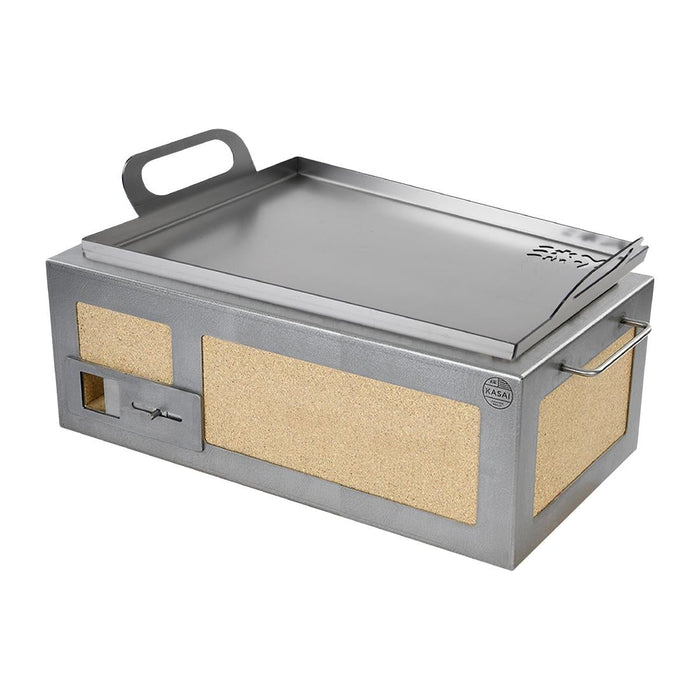 Kasai Medium Long Konro Grill Solid Plancha Edition SVT-16198 Kasai