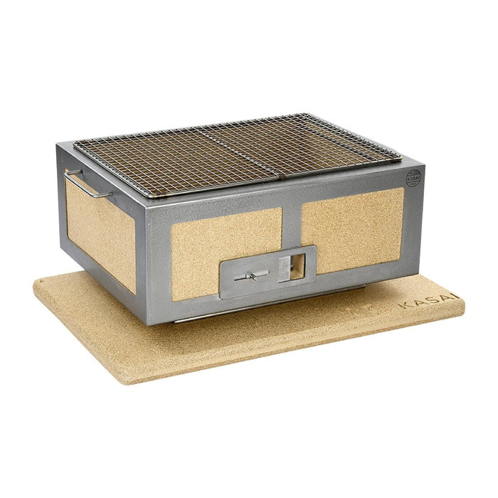 Kasai Medium Wide Konro Grill with Stainless Steel Frame SVT-16026 Kasai