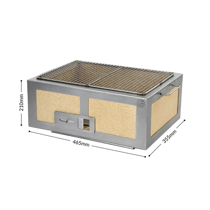 Kasai Medium Wide Konro Grill with Stainless Steel Frame SVT-16026 Kasai