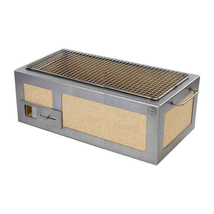 Kasai Medium Long Konro Grill with Stainless Steel Frame SVT-16131 Kasai