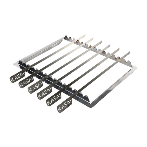 Kasai Konro Skewer Rack & 6 Skewers for Medium Wide Konro Grill SVT-16055 Kasai