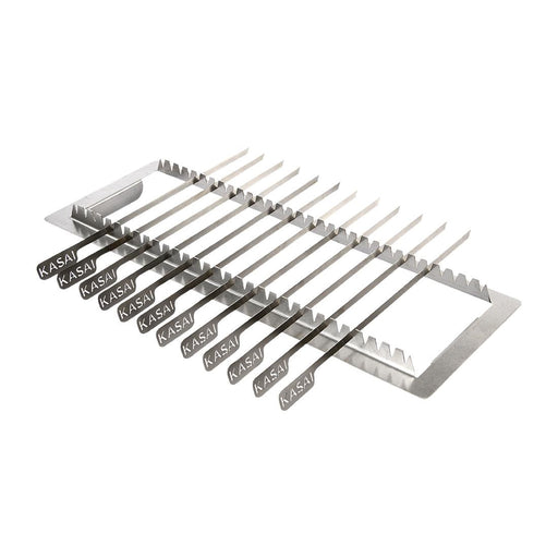 Kasai Konro Skewer Rack & 12 Skewers for Long Konro Grill SVT-16063 Kasai