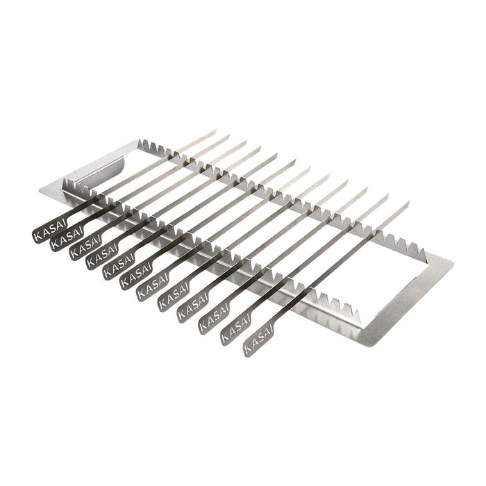 Kasai Konro Skewer Rack & 12 Skewers for Long Konro Grill SVT-16063 Kasai