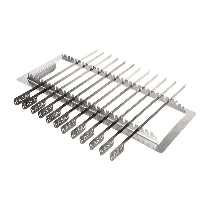 Kasai Konro Skewer Rack & 12 Skewers for XL Konro Grill SVT-16144 Kasai