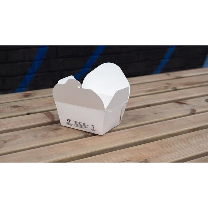 Notpla Small Takeaway Boxes 800ml - White (500 Pack) Notpla
